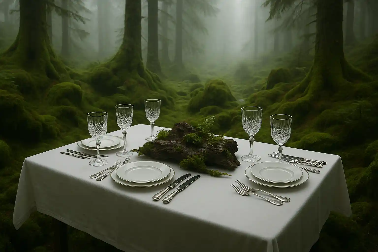 Table Setting in Nature